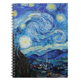 Impressionism Vincent Van Gogh Starry Starry Night Anteckningsbok