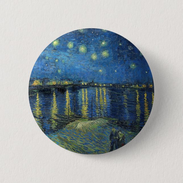 Impressionism Vincent Van Gogh Starry Starry Night Knapp (Framsida)