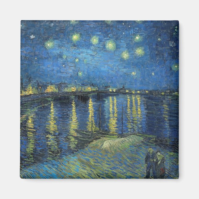 Impressionism Vincent Van Gogh Starry Starry Night Magnet (Framsidan)
