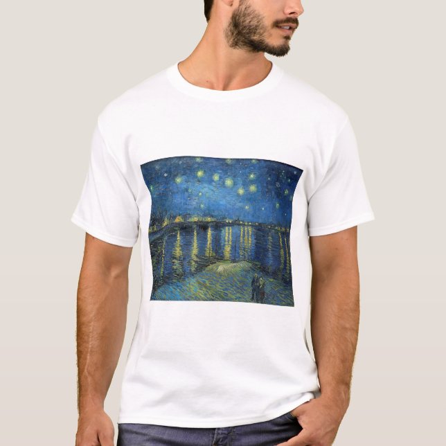 Impressionism Vincent Van Gogh Starry Starry Night T Shirt (Framsida)