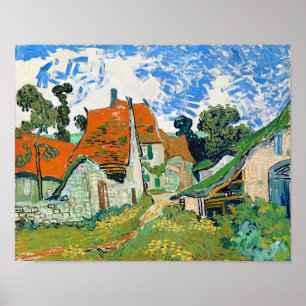 Impressionism Vincent Van Gogh Street i Auvers Pa Poster