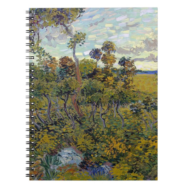 Impressionism Vincent Van Gogh Sunset i Montmajou Anteckningsbok (Framsidan)