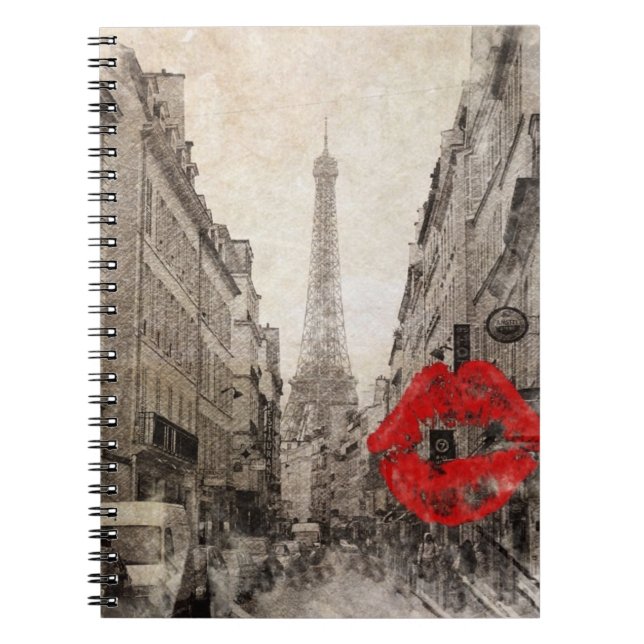 impressionismhösten landskap det paris eiffel torn anteckningsbok (Framsidan)