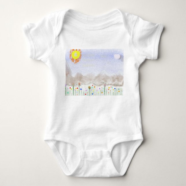 Impressionist Art Baby Bodysuit T Shirt (Framsida)