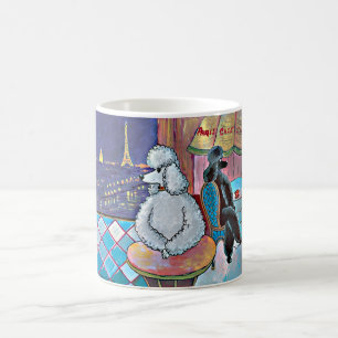 Impressionist Art Pudel Paris Cafe Mugg Kopp