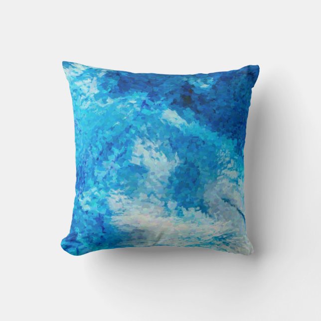 Impressionist Art Sea Vatten Pillow Kudde (Framsida)