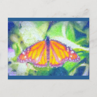 Impressionist Butterfly Vykort