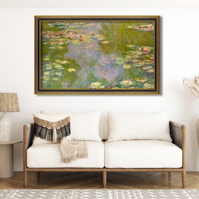Impressionist Elegance: Claude Monet Vatten Lilies Poster ("Nature's Masterpiece: Discovering Monet's Water Lilies (1919)")