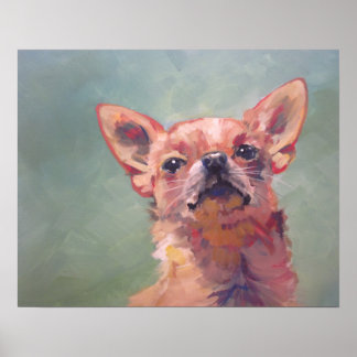 Impressionist Fine Art Chihuahua-målning Poster