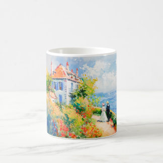 Impressionist Garden by the Sea – Coastal Flowers  Kaffemugg