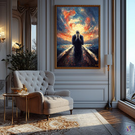 Impressionist inspirerad av krämen poster