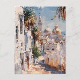 Impressionist motiv of Tunis Vykort