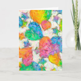 Impressionist Pastell Alla Hjärtans Dag Hjärtan Helgkort