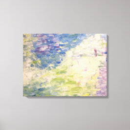 Impressionist Pond Abstrakt Pastel Painting Canvas