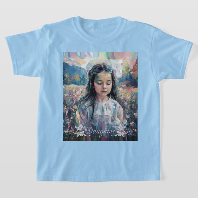 Impressionist Porträtt Girls T-Shirt (Laydown)