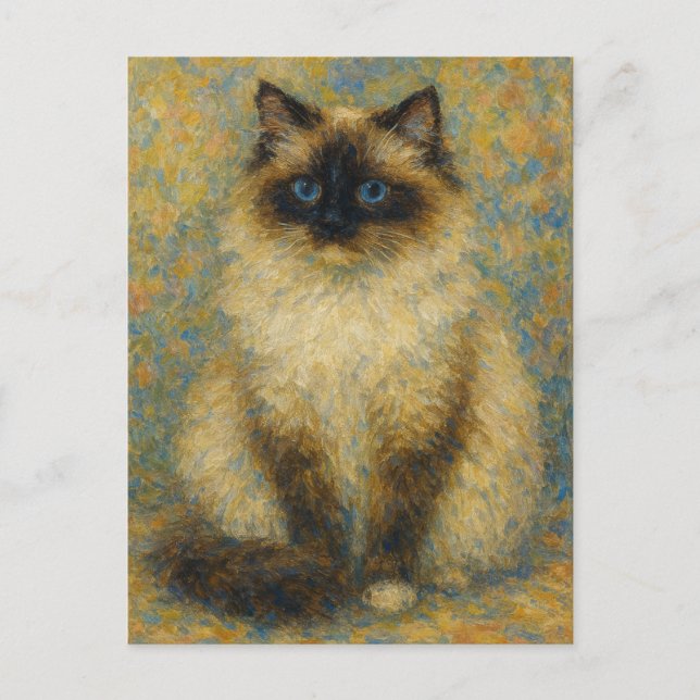 Impressionist Ragdoll Vykort (Framsida)