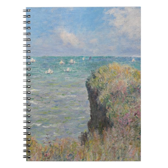 Impressionist Seaside Cliff Spiral bärbar dator Anteckningsbok (Framsidan)