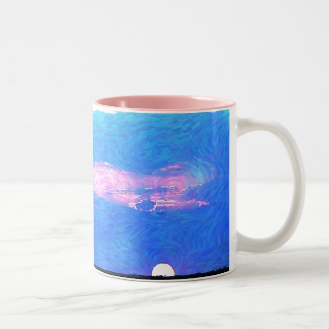 Impressionist Sunset Ceramic Mugg (Höger)