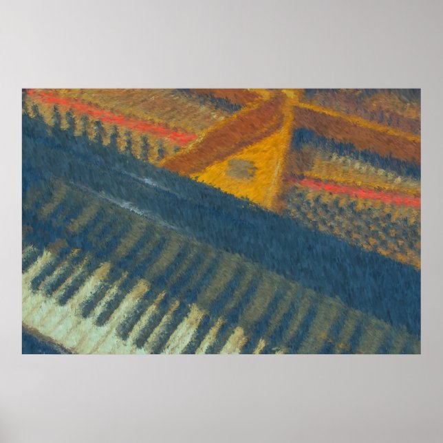 Impressionist tangentbord och Stift 3 Poster (Framsidan)