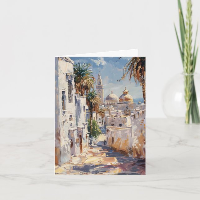 Impressionist tile of Tunis Kort (Framsida)