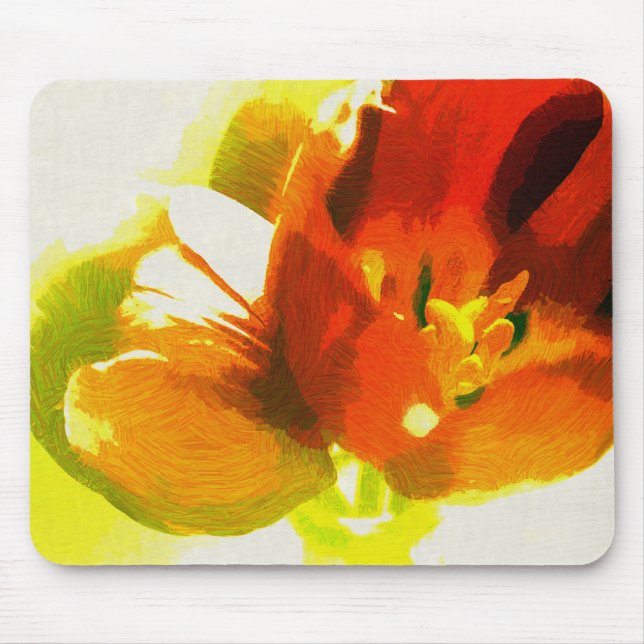 Impressionist Vår Tulips Mouse Pad Musmatta (Framsidan)