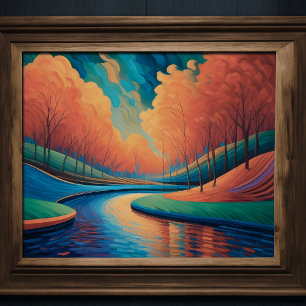 Impressionist Vibrant Färg Ligcape Fauvism Poster