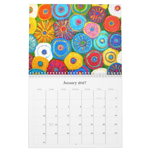 Impressionistblommigtkalender Kalender (Jan 2027)
