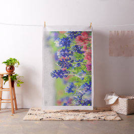 Impressionistic Bluebonnetdesign Tyg