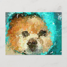 Impressionistic Pom Raincoat Vykort