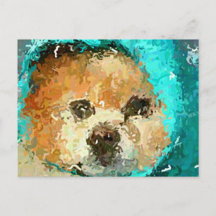 Impressionistic Pom Raincoat Vykort