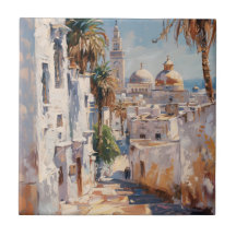 Impressionistisk bild av Tunis