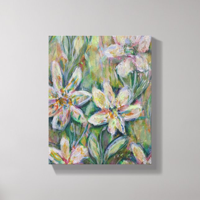 Impressionistisk Blommigt Painting Canvas 8"x10"x2 (Framsida)