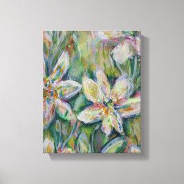 Impressionistisk Blommigt Painting Canvas 8"x10"x2