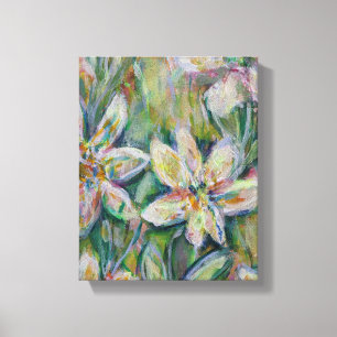 Impressionistisk Blommigt Painting Canvas 8"x10"x2