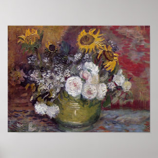 Impressionistisk Blommigt still Life - Vincent van Poster