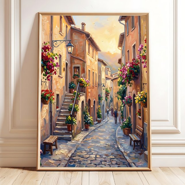 Impressionistisk italiensk riviera by väggkonst (Skapare uppladdad)