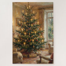 Impressionistisk julgran i Monet-stil konst