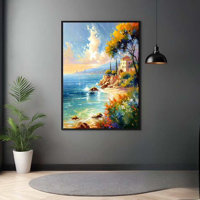 Impressionistisk konst för Kusten i Medelhavsområd Poster (Skapare uppladdad)