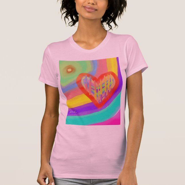 Impressionistisk konst kärlek t-shirt (Framsida)