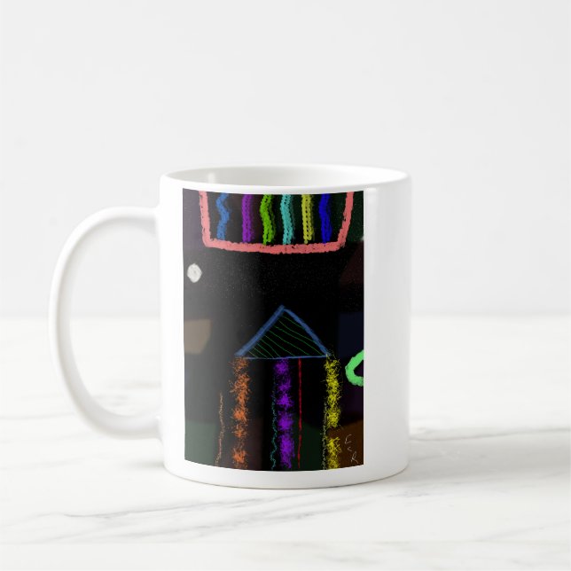 Impressionistisk konst-mugg kaffemugg (Vänster)