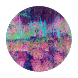 Impressionistisk Lila och Shock rosa i landskapet