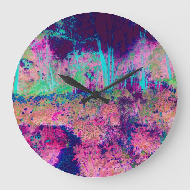 Impressionistisk Lila och Shock rosa i landskapet Stor Klocka (Framsida)