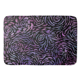 Impressionistisk rosa och blå ro badrumsmatta