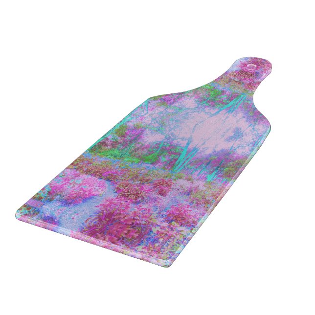 Impressionistisk Rosa och turkos Abstrakt Garden (Hörn)