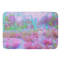 Impressionistisk Rosa och turkos Abstrakt Garden