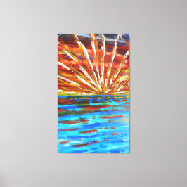 Impressionistisk soluppgång canvastryck