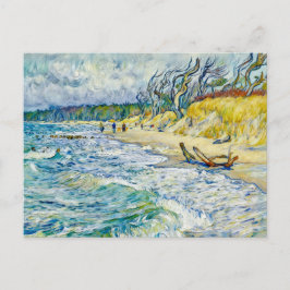 Impressionistisk stormig Östersjön vid Weststrand Vykort