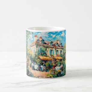 Impressionistisk Trädgård Konst Mugg Sommarhus Trä