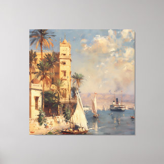 Impressionistiska Egypten runt 1905 Canvastryck