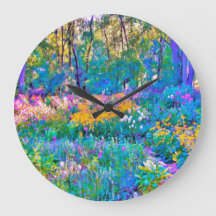 Impressionistiska färgade trädgårdsblommor